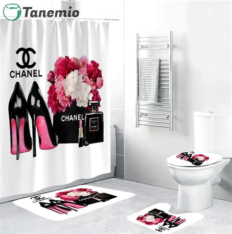 chanel style bath rug